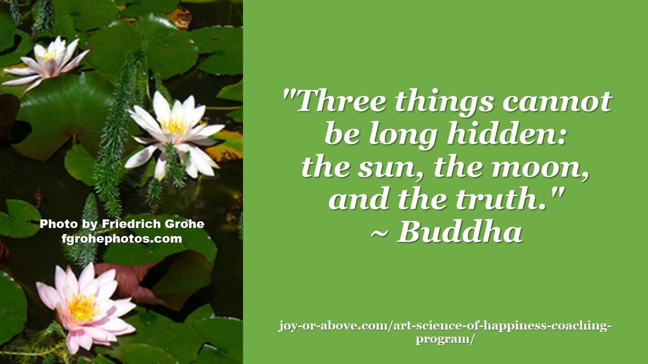 3 things cannot be hidden - Budha