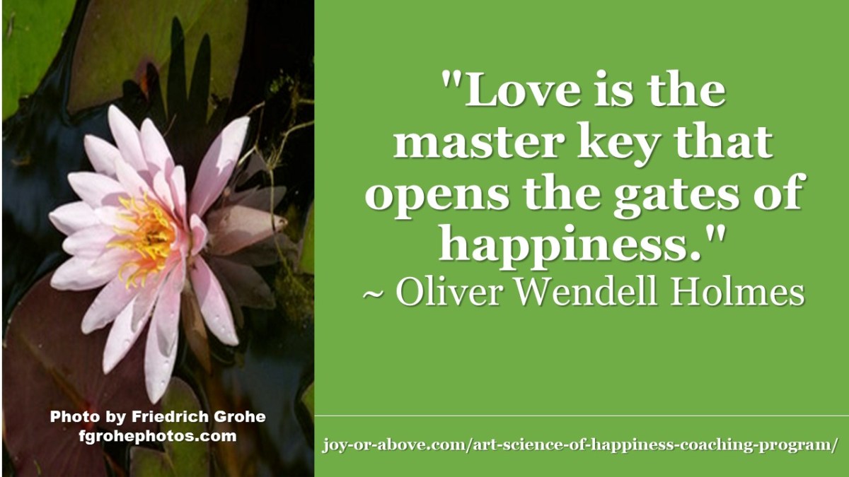 Love is Key to Happiness and News&nbsp;Update