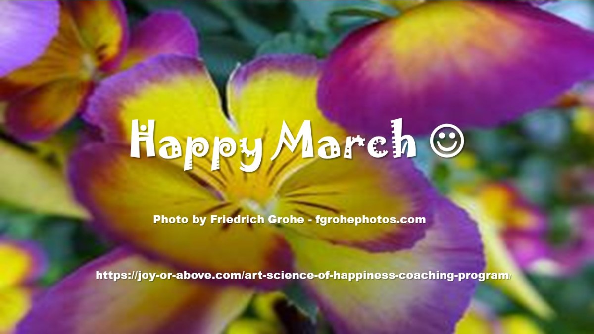 Happy March, Happiness Tips and News&nbsp;Update