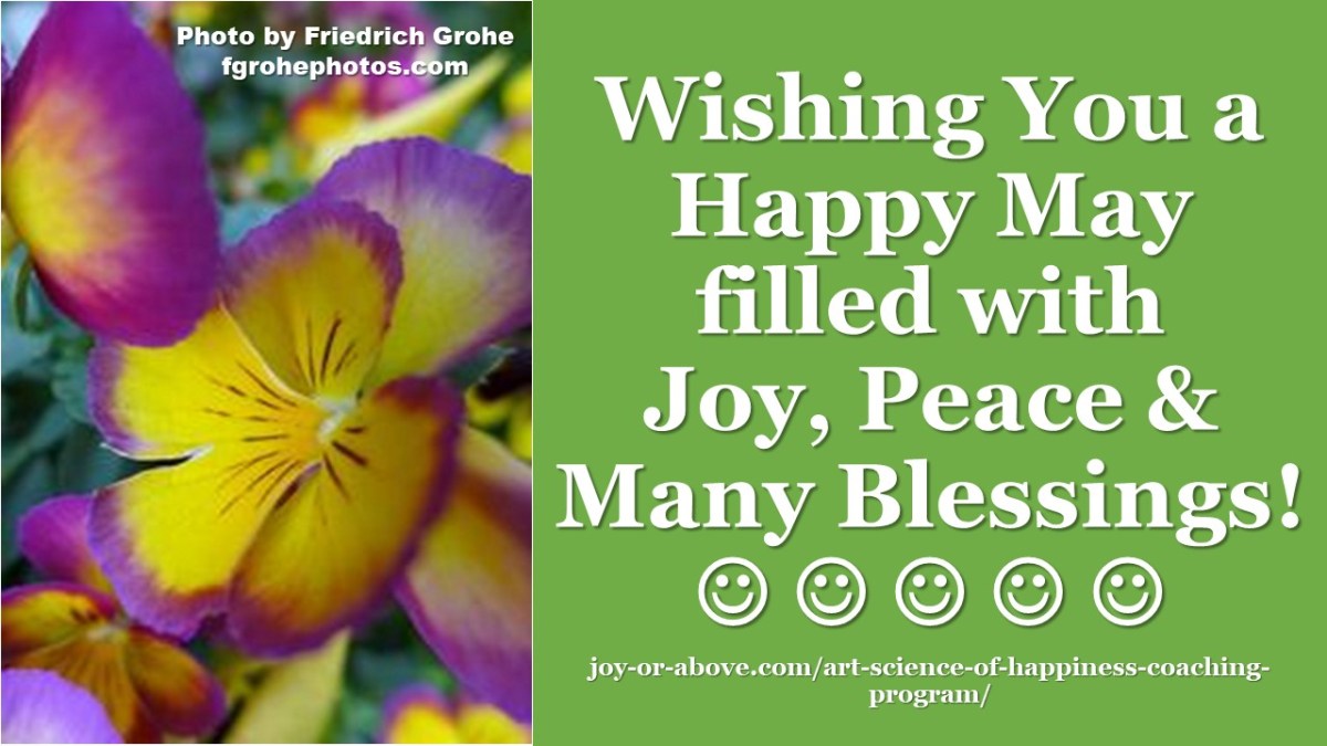 Happy May: Labor, Laughter and Mothers Days, Happiness Tip and News&nbsp;Update!